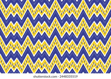 Diseño de patrón sin fisuras Ikat de color abstracto