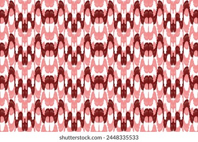 Diseño de patrón sin fisuras Ikat de color abstracto