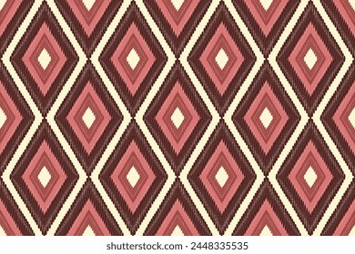abstract color Ikat seamless pattern design
