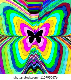 abstract color image of butterfly
