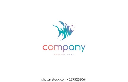 Abstract color image of a fish under water.