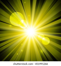 Abstract color image on a black background wave