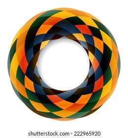 Abstract color infinite sign template. 