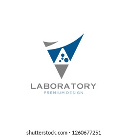 Abstract color lab logo . letter A V vector laboratory, chemical, medical test logo, icon.Colorful modern design with bulbs and bottles,science lab logo, illustration of atomic nucleus vector design, 