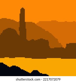 Abstract color of landscape vector stock background