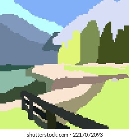 Abstract color of landscape vector stock background