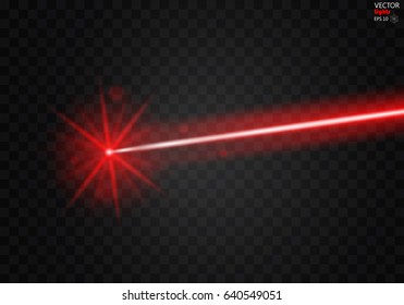 Abstract color laser beams. Isolated on transparent black background. Vector illustration EPS10