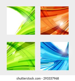 Diseño de luz de color abstracto fácil de editar