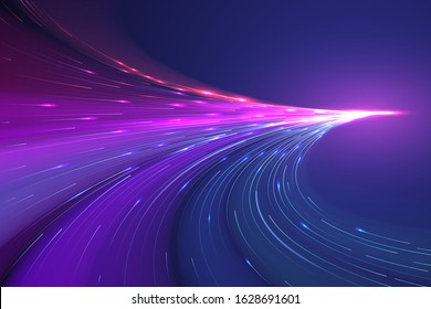 Abstract color light lines background