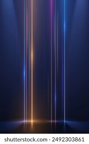 Fondo de líneas de luz de color Abstractas