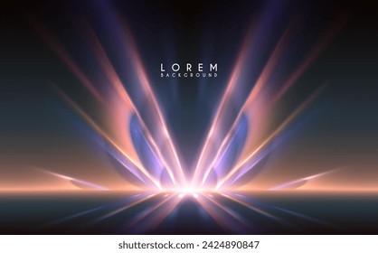 Abstract color light rays background