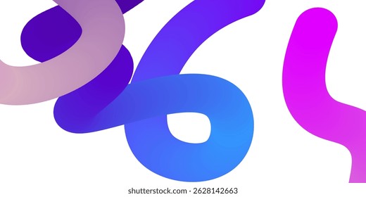 Abstract Color Line Background with a Gradient.Curve Shape Pattern. Loop and Spiral Rainbow Ribbons. Abstract Background with Color Lines
