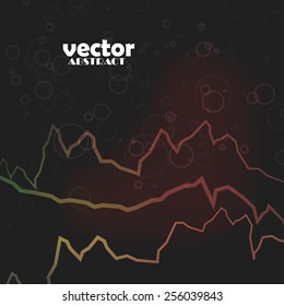Abstract color line background, vector art Illustration