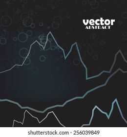 Abstract color line background, vector art Illustration