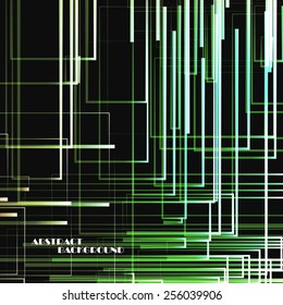 Abstract color line background, vector art Illustration