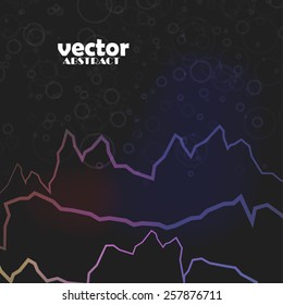 Abstract color line background, vector art Illustration