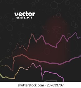 Abstract color line background, vector art Illustration