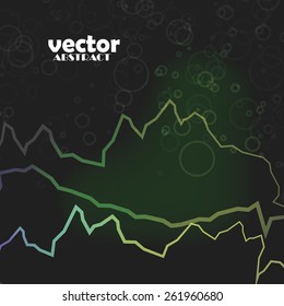 Abstract color line background, vector art Illustration