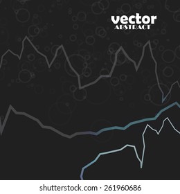 Abstract color line background, vector art Illustration