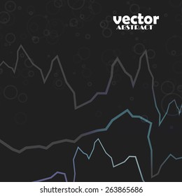 Abstract color line background, vector art Illustration