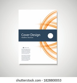 Abstract color line element. Wave brochure design for your cover, book, magazine or presentation