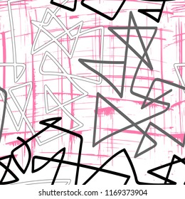 Abstract color line pattern