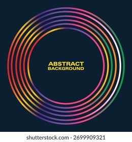  Abstract Color Line Shape Graphics. Vector Gradient Line Pattern Design.