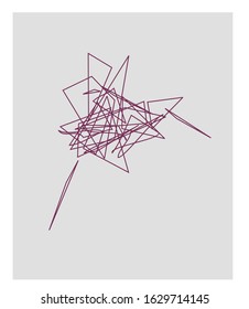 abstract color line wall decoration