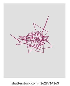 abstract color line wall decoration