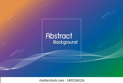 Abstract color with line wave background vector illustration