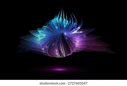 Abstract color lines background. Graphic concept for design.