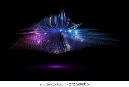 Abstract color lines background. Graphic concept for design.