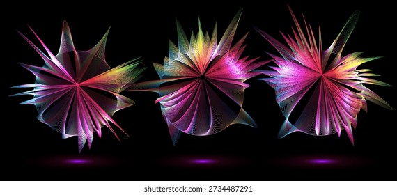 Fondo de líneas de color Abstractas. Concepto gráfico para el diseño.