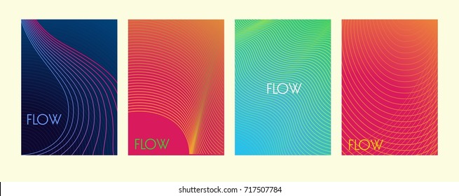 Abstract color lines background, Minimalist vector covers design. Elements for card, website, wallpaper, presentation