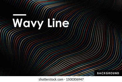 Abstract color lines background. Modern composition concept.