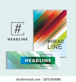 Abstract color lines to design covers, books, banners, posters