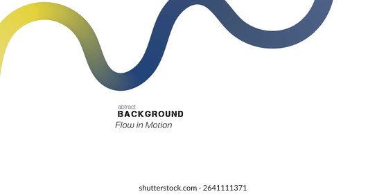 Abstract Color Lines with dusk to dawn Gradient on a White Background. Vector Curved Shapes - Design Elements for Pattern and Posters. 3D Wave Doodle Ribbons