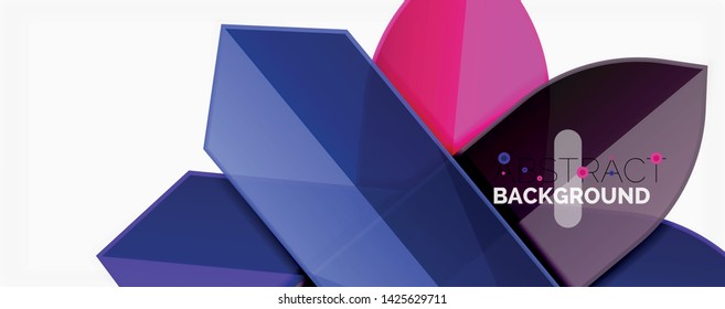 Líneas de color abstractas fondo dinámico, estilo de diseño de materiales modernos. Ilustración del vector