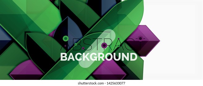 Abstract color lines dynamic background, modern material design style. Vector illustration