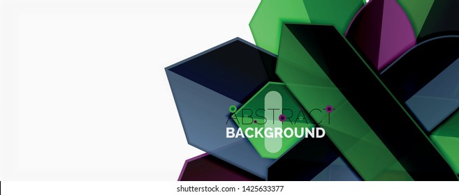 Abstrato linhas de cor plano de fundo dinâmico, estilo de design de material moderno. Ilustração vetorial