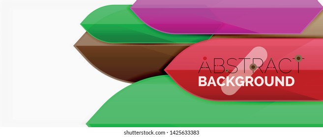 Abstract color lines dynamic background, modern material design style. Vector illustration
