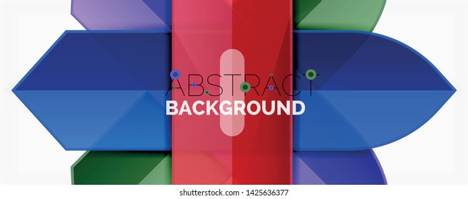 Abstract color lines dynamic background, modern material design style. Vector illustration