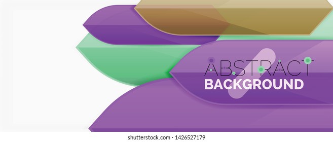 Abstract color lines dynamic background, modern material design style. Vector illustration