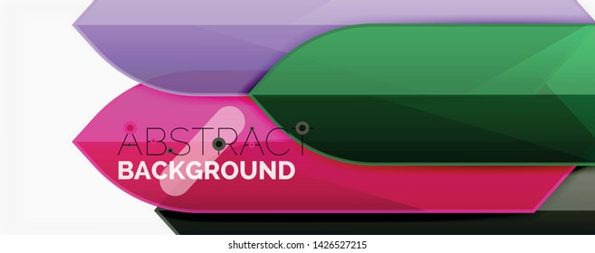 Abstract color lines dynamic background, modern material design style. Vector illustration