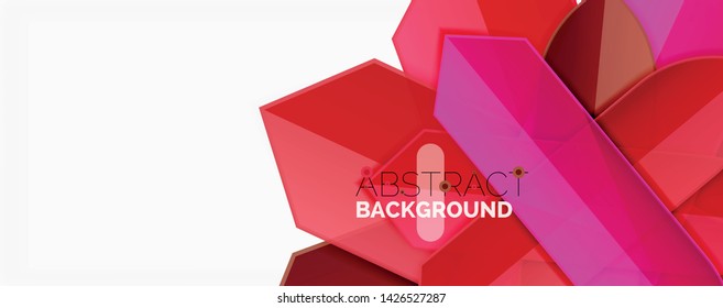 Abstrakte Farblinien dynamischer Hintergrund, moderner Materialdesign-Stil. Vektorgrafik