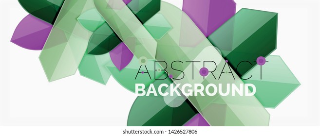 Abstract color lines dynamic background, modern material design style. Vector illustration