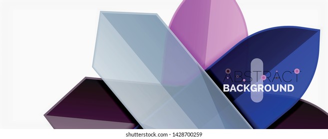 Abstract color lines dynamic background, modern material design style. Vector illustration