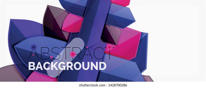 Líneas de color abstractas fondo dinámico, estilo de diseño de materiales modernos. Ilustración del vector