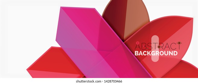 Abstrakte Farblinien dynamischer Hintergrund, moderner Materialdesign-Stil. Vektorgrafik