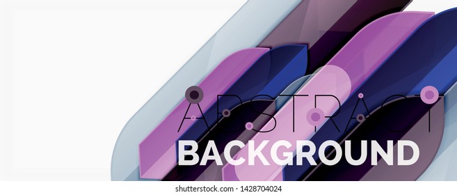 Abstract color lines dynamic background, modern material design style. Vector illustration